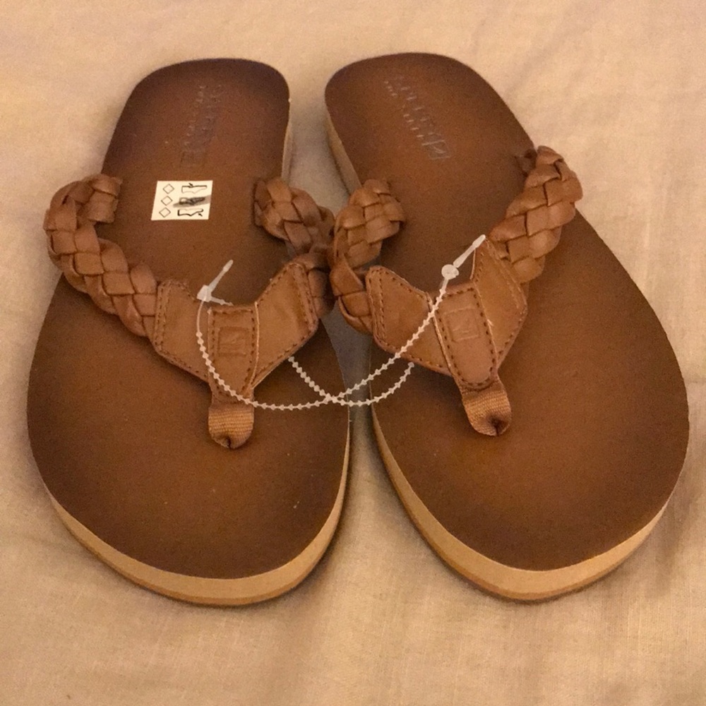 Sperry Braided Strap Flip Flops